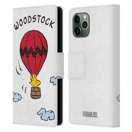 Peanuts Characters Woodstock Leather Book Wallet Case Cover For Apple iPhone 11 Pro