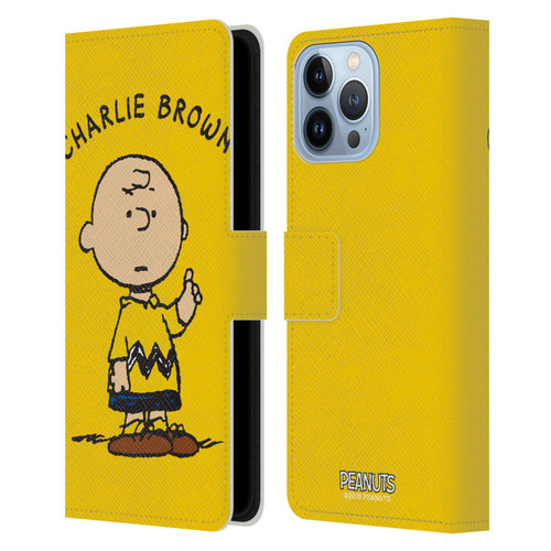Peanuts Characters Charlie Brown Leather Book Wallet Case Cover For Apple iPhone 13 Pro Max