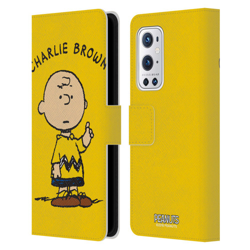 Peanuts Characters Charlie Brown Leather Book Wallet Case Cover For OnePlus 9 Pro