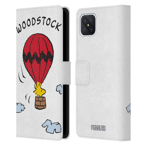 Peanuts Characters Woodstock Leather Book Wallet Case Cover For OPPO Reno4 Z 5G