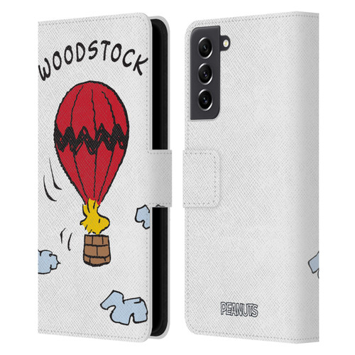 Peanuts Characters Woodstock Leather Book Wallet Case Cover For Samsung Galaxy S21 FE 5G