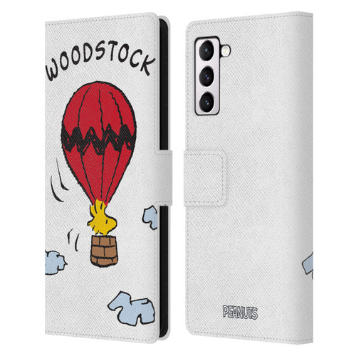 Peanuts Characters Woodstock Leather Book Wallet Case Cover For Samsung Galaxy S21+ 5G