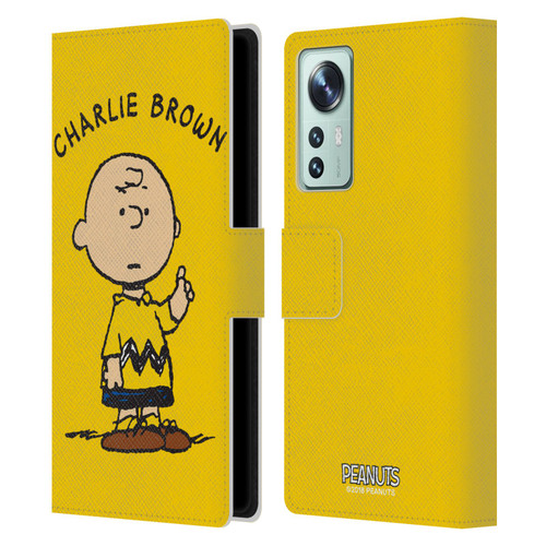 Peanuts Characters Charlie Brown Leather Book Wallet Case Cover For Xiaomi 12