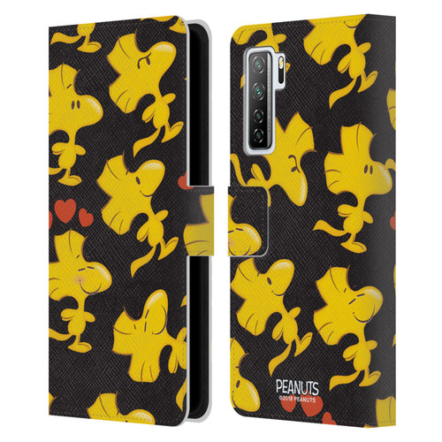 Peanuts Character Patterns Woodstock Leather Book Wallet Case Cover For Huawei Nova 7 SE/P40 Lite 5G