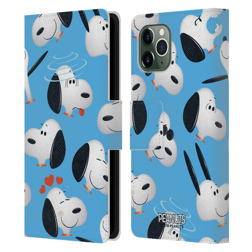 Peanuts Character Patterns Snoopy Leather Book Wallet Case Cover For Apple iPhone 11 Pro