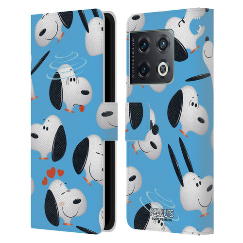 Peanuts Character Patterns Snoopy Leather Book Wallet Case Cover For OnePlus 10 Pro