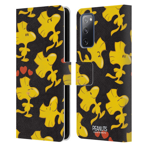 Peanuts Character Patterns Woodstock Leather Book Wallet Case Cover For Samsung Galaxy S20 FE / 5G