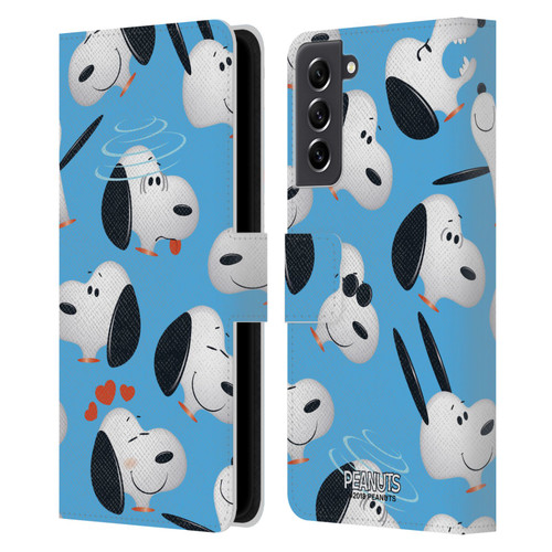 Peanuts Character Patterns Snoopy Leather Book Wallet Case Cover For Samsung Galaxy S21 FE 5G