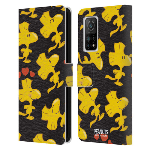 Peanuts Character Patterns Woodstock Leather Book Wallet Case Cover For Xiaomi Mi 10T 5G