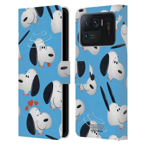 Peanuts Character Patterns Snoopy Leather Book Wallet Case Cover For Xiaomi Mi 11 Ultra