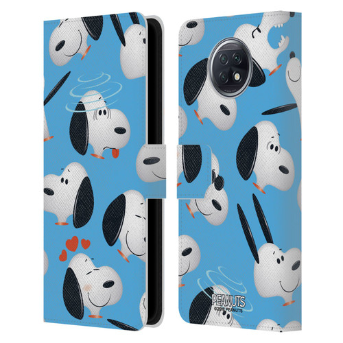 Peanuts Character Patterns Snoopy Leather Book Wallet Case Cover For Xiaomi Redmi Note 9T 5G