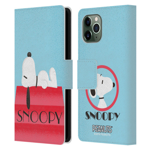 Peanuts Snoopy Deco Dreams House Leather Book Wallet Case Cover For Apple iPhone 11 Pro