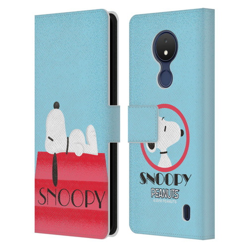 Peanuts Snoopy Deco Dreams House Leather Book Wallet Case Cover For Nokia C21