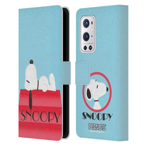 Peanuts Snoopy Deco Dreams House Leather Book Wallet Case Cover For OnePlus 9 Pro