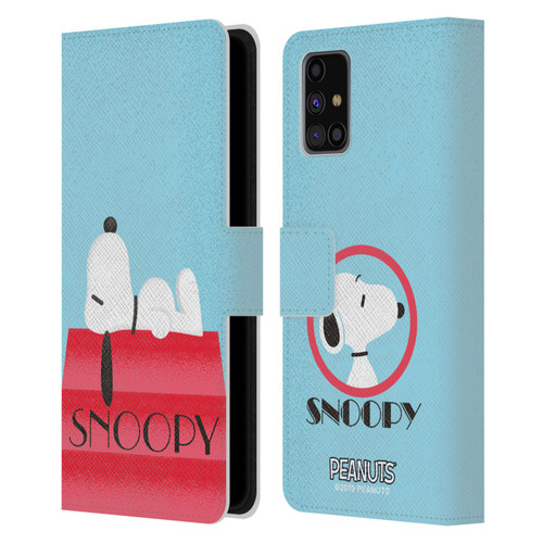 Peanuts Snoopy Deco Dreams House Leather Book Wallet Case Cover For Samsung Galaxy M31s (2020)