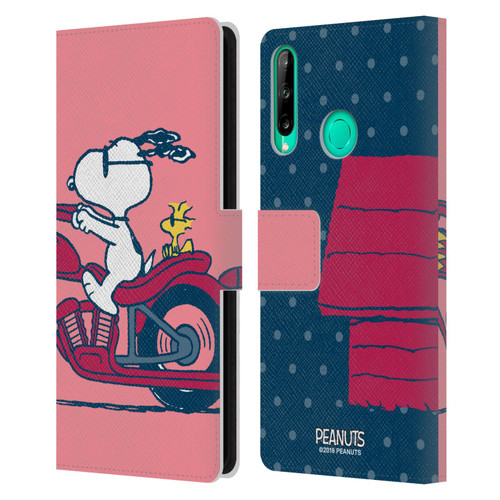 Peanuts Halfs And Laughs Snoopy & Woodstock Leather Book Wallet Case Cover For Huawei P40 lite E