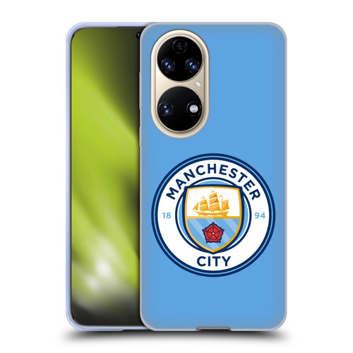 Manchester City Man City FC Badge Blue Full Colour Soft Gel Case for Huawei P50