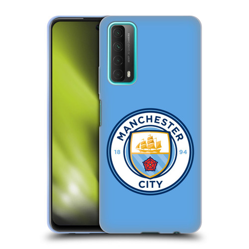 Manchester City Man City FC Badge Blue Full Colour Soft Gel Case for Huawei P Smart (2021)