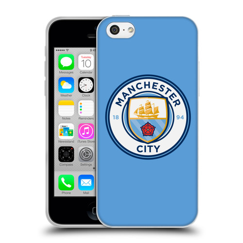 Manchester City Man City FC Badge Blue Full Colour Soft Gel Case for Apple iPhone 5c