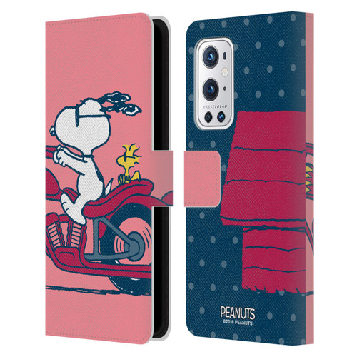 Peanuts Halfs And Laughs Snoopy & Woodstock Leather Book Wallet Case Cover For OnePlus 9 Pro
