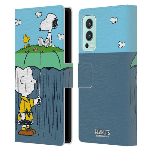 Peanuts Halfs And Laughs Charlie, Snoppy & Woodstock Leather Book Wallet Case Cover For OnePlus Nord 2 5G