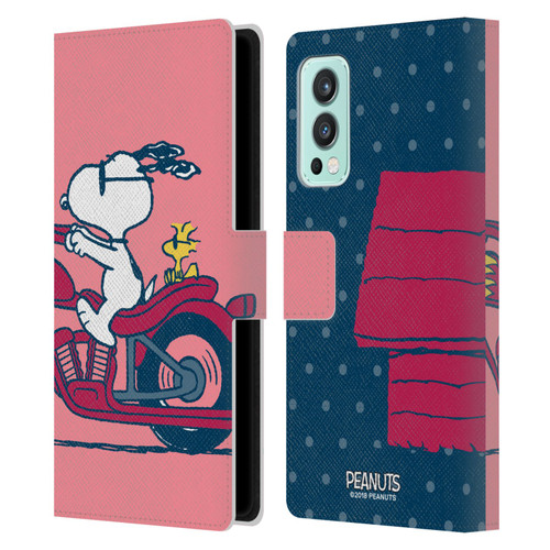 Peanuts Halfs And Laughs Snoopy & Woodstock Leather Book Wallet Case Cover For OnePlus Nord 2 5G