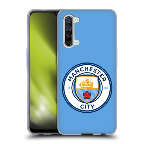 Manchester City Man City FC Badge Blue Full Colour Soft Gel Case for OPPO Find X2 Lite 5G