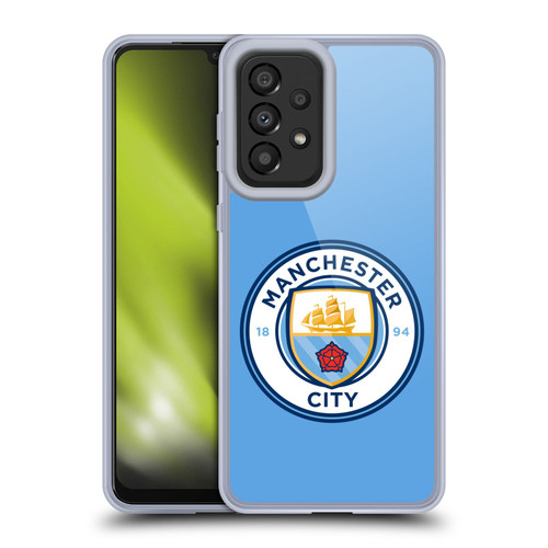 Manchester City Man City FC Badge Blue Full Colour Soft Gel Case for Samsung Galaxy A33 5G (2022)