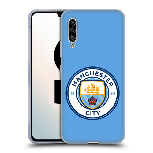 Manchester City Man City FC Badge Blue Full Colour Soft Gel Case for Samsung Galaxy A90 5G (2019)