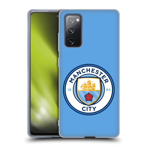 Manchester City Man City FC Badge Blue Full Colour Soft Gel Case for Samsung Galaxy S20 FE / 5G