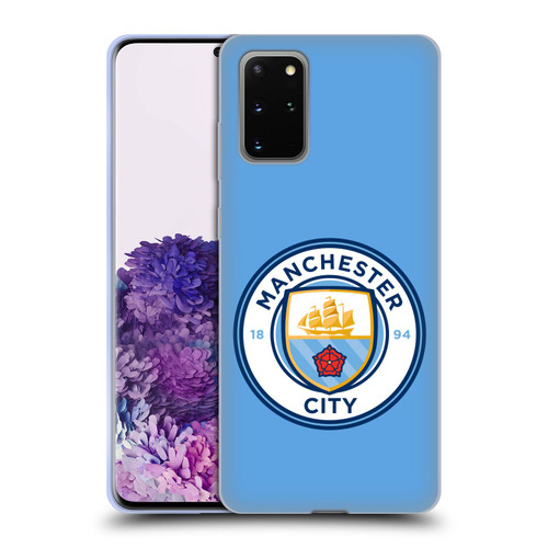 Manchester City Man City FC Badge Blue Full Colour Soft Gel Case for Samsung Galaxy S20+ / S20+ 5G