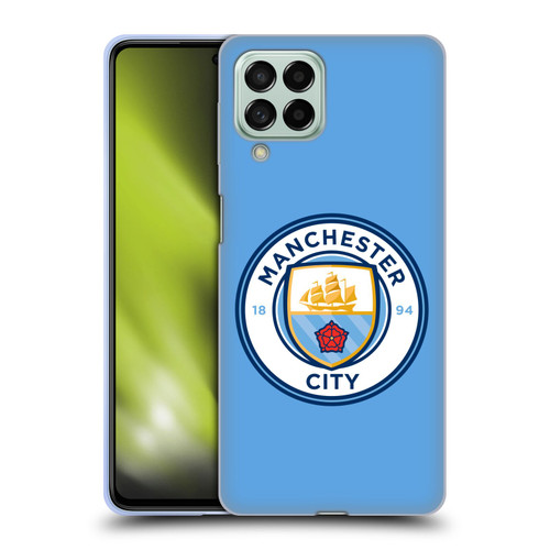 Manchester City Man City FC Badge Blue Full Colour Soft Gel Case for Samsung Galaxy M53 (2022)
