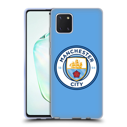 Manchester City Man City FC Badge Blue Full Colour Soft Gel Case for Samsung Galaxy Note10 Lite