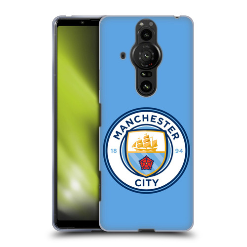 Manchester City Man City FC Badge Blue Full Colour Soft Gel Case for Sony Xperia Pro-I