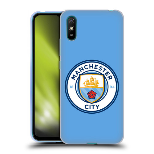 Manchester City Man City FC Badge Blue Full Colour Soft Gel Case for Xiaomi Redmi 9A / Redmi 9AT