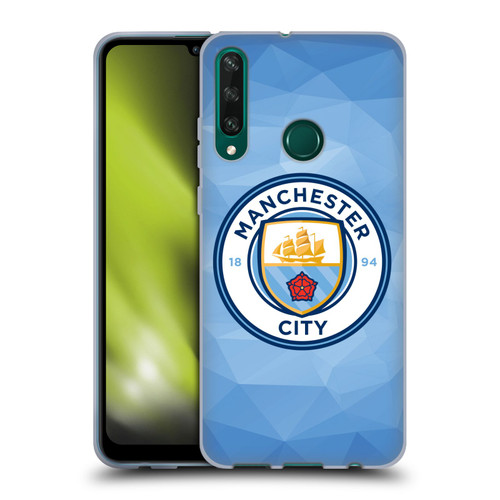 Manchester City Man City FC Badge Geometric Blue Full Colour Soft Gel Case for Huawei Y6p