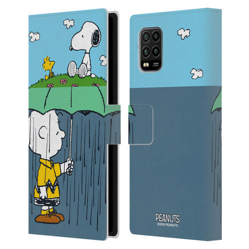 Peanuts Halfs And Laughs Charlie, Snoppy & Woodstock Leather Book Wallet Case Cover For Xiaomi Mi 10 Lite 5G