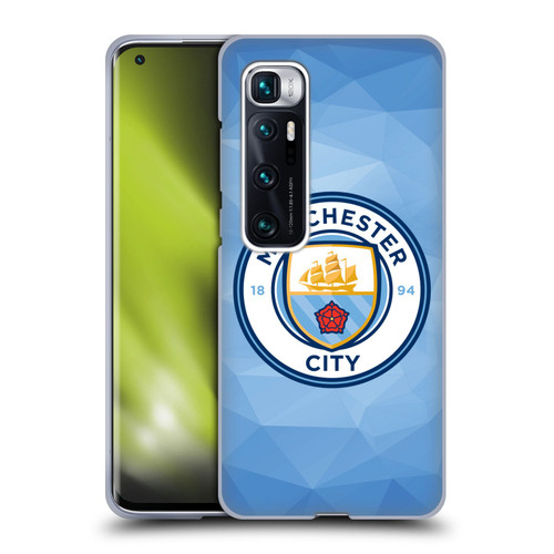 Manchester City Man City FC Badge Geometric Blue Full Colour Soft Gel Case for Xiaomi Mi 10 Ultra 5G