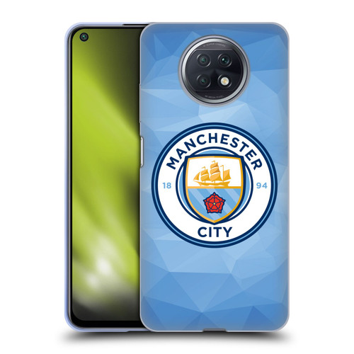 Manchester City Man City FC Badge Geometric Blue Full Colour Soft Gel Case for Xiaomi Redmi Note 9T 5G