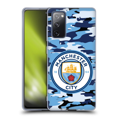 Manchester City Man City FC Badge Camou Blue Moon Soft Gel Case for Samsung Galaxy S20 FE / 5G