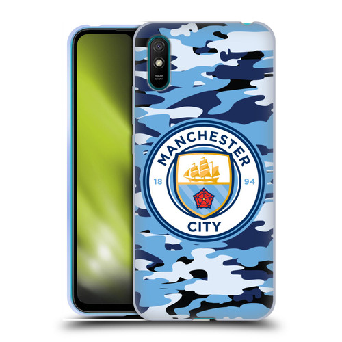 Manchester City Man City FC Badge Camou Blue Moon Soft Gel Case for Xiaomi Redmi 9A / Redmi 9AT