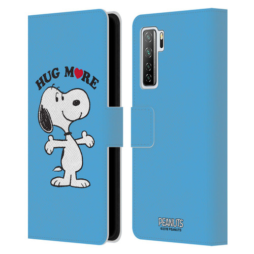 Peanuts Snoopy Hug More Leather Book Wallet Case Cover For Huawei Nova 7 SE/P40 Lite 5G