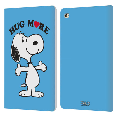 Peanuts Snoopy Hug More Leather Book Wallet Case Cover For Apple iPad mini 4