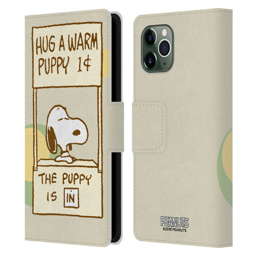 Peanuts Snoopy Hug Warm Leather Book Wallet Case Cover For Apple iPhone 11 Pro