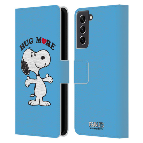 Peanuts Snoopy Hug More Leather Book Wallet Case Cover For Samsung Galaxy S21 FE 5G
