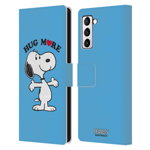 Peanuts Snoopy Hug More Leather Book Wallet Case Cover For Samsung Galaxy S21+ 5G