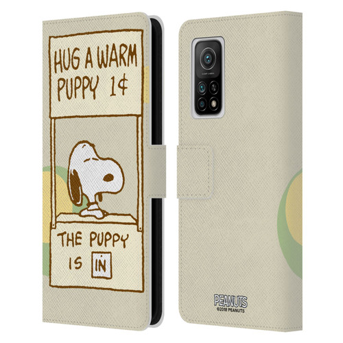 Peanuts Snoopy Hug Warm Leather Book Wallet Case Cover For Xiaomi Mi 10T 5G