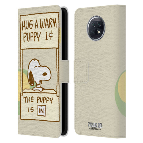 Peanuts Snoopy Hug Warm Leather Book Wallet Case Cover For Xiaomi Redmi Note 9T 5G
