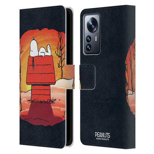 Peanuts Spooktacular Snoopy Leather Book Wallet Case Cover For Xiaomi 12 Pro