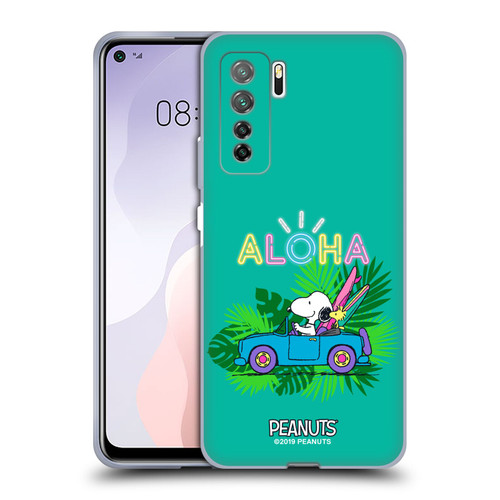 Peanuts Snoopy Aloha Disco Tropical Surf Soft Gel Case for Huawei Nova 7 SE/P40 Lite 5G